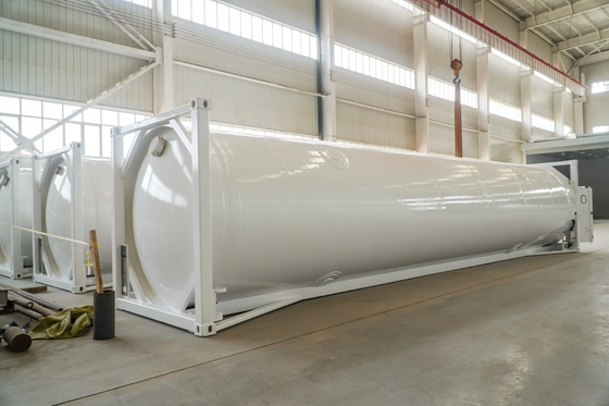 Highest Safety Standards 60m³ 0.9 MPa Liquid LNG tank Large Volume Fine Workmanship with Low Temperature